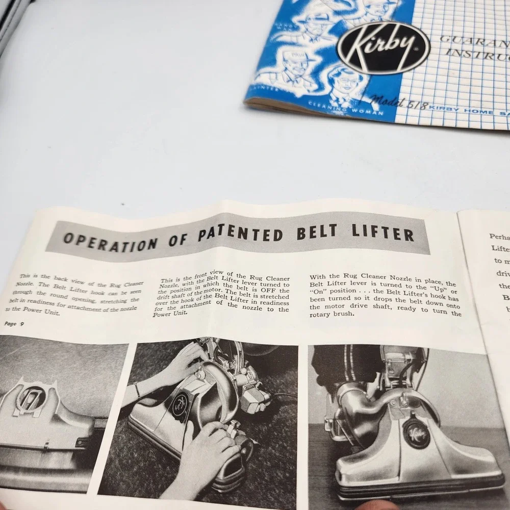 Vintage Kirby Vacuum Instruction Manuals – Model 510 & 518 Guarantee Book Lot